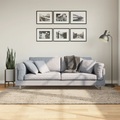 vidaXL, vidaXL Teppich Hochflor Glänzend Beige 140x200 cm