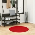 vidaXL Teppich OVIEDO Kurzflor Rot Ø 80 cm