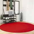 vidaXL Teppich OVIEDO Kurzflor Rot Ø 200 cm