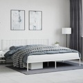 vidaXL Bettgestell mit Kopfteil Metall Weiß 200x200 cm