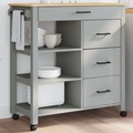 vidaXL Küchenwagen MONZA 84x40x90 cm Massivholz Kiefer