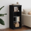 vidaXL Sideboard mit LED-Leuchten Schwarz 41x37x100 cm