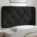 vidaXL Kopfteil-Kissen Schwarz 90 cm Samt