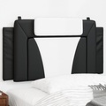 vidaXL, vidaXL Kopfteil-Kissen Schwarz und Weiß 100 cm Kunstleder