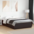 vidaXL Bettgestell Schwarz 140x200 cm Holzwerkstoff