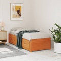 vidaXL Tagesbett Wachsbraun 80x200 cm Massivholz Kiefer