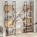 vidaXL Bücherregal Sonoma-Eiche 155,5x24x166,5 cm Holzwerkstoff