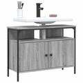 vidaXL Waschbeckenunterschrank Grau Sonoma 60x30x60 cm Holzwerkstoff