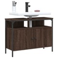 vidaXL Waschbeckenunterschrank Braun Eichen-Optik 60x30x60 cm