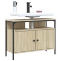 vidaXL Waschbeckenunterschrank Sonoma-Eiche 60x30x60 cm Holzwerkstoff