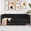 vidaXL, vidaXL Sofa 2-Sitzer Schwarz Stoff