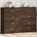 vidaXL Sideboards 2 Stk. Braun Eichen-Optik 60x31x84 cm Holzwerkstoff