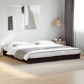 vidaXL Bettgestell Schwarz 180x200 cm Holzwerkstoff