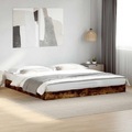 vidaXL Bettgestell Räuchereiche 180x200 cm Holzwerkstoff