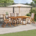 VidaXL - Garten essgruppe akazienholz, One Size, Braun