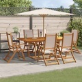 VidaXL - Garten essgruppe akazienholz, One Size, Braun