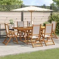 VidaXL - Garten essgruppe akazienholz, One Size, Braun