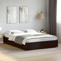 vidaXL Bettgestell Schwarz 120x200 cm Holzwerkstoff und Metall