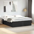 vidaXL Bettgestell Schwarz 180x200 cm Holzwerkstoff