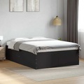 vidaXL Bettgestell Schwarz 120x190 cm Holzwerkstoff