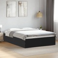 vidaXL Bettgestell Schwarz 120x190 cm Holzwerkstoff
