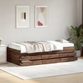 vidaXL Tagesbett Schubladen Braun Eiche-Optik 90x190 cm Holzwerkstoff