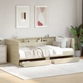 vidaXL Tagesbett mit Schubladen Sonoma-Eiche 75x190 cm Holzwerkstoff