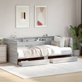 vidaXL Tagesbett mit Schubladen Grau Sonoma 75x190 cm Holzwerkstoff