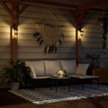 vidaXL Solar-Außenwandleuchten 4 Stk. Weiß
