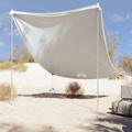vidaXL, vidaXL Strand-Schattenzelt mit Sandsäcken Grau 214x236 cm
