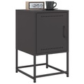 vidaXL Nachttische 2 Stk. Schwarz 36x39x60,5 cm Stahl