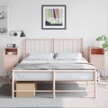 vidaXL Nachttische 2 Stk. Rosa 36x39x78 cm Stahl