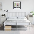 vidaXL Nachttische 2 Stk. Weiß 36x39x78 cm Stahl