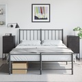 vidaXL Nachttische 2 Stk. Schwarz 36x39x78 cm Stahl