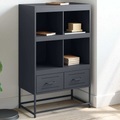 vidaXL, vidaXL Highboard Anthrazit 68,5x39x111,5 cm Kaltgewalzter Stahl