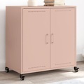 vidaXL Sideboard Rosa 68,5x39x72 cm Kaltgewalzter Stahl