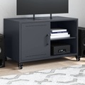 vidaXL TV-Schrank Anthrazit 68x39x43,5 cm Kaltgewalzter Stahl