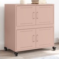 vidaXL, vidaXL Sideboard Rosa 68,5x39x72 cm Kaltgewalzter Stahl