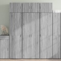 vidaXL Highboard Grau Sonoma 70x42,5x185 cm Holzwerkstoff
