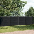 vidaXL, vidaXL Zaunelement Grau 872x186 cm WPC