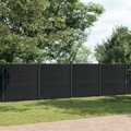 vidaXL, vidaXL Zaunelement Grau 1564x186 cm WPC