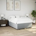 vidaXL Bettgestell Hellgrau 140x200 cm Stoff