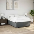 vidaXL Bettgestell Dunkelgrau 140x200 cm Stoff