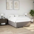 vidaXL Bettgestell Taupe 140x200 cm Stoff
