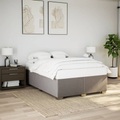 vidaXL Bettgestell Taupe 160x200 cm Stoff