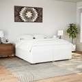 vidaXL Bettgestell Weiß 180x200 cm Kunstleder