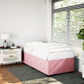 vidaXL Bettgestell Rosa 90x200 cm Samt