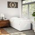 vidaXL Bettgestell Weiß 100x200 cm Kunstleder