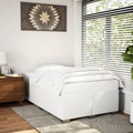 vidaXL Bettgestell Weiß 120x200 cm Kunstleder
