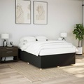 vidaXL Bettgestell ohne Matratze Schwarz 160x200 cm Stoff